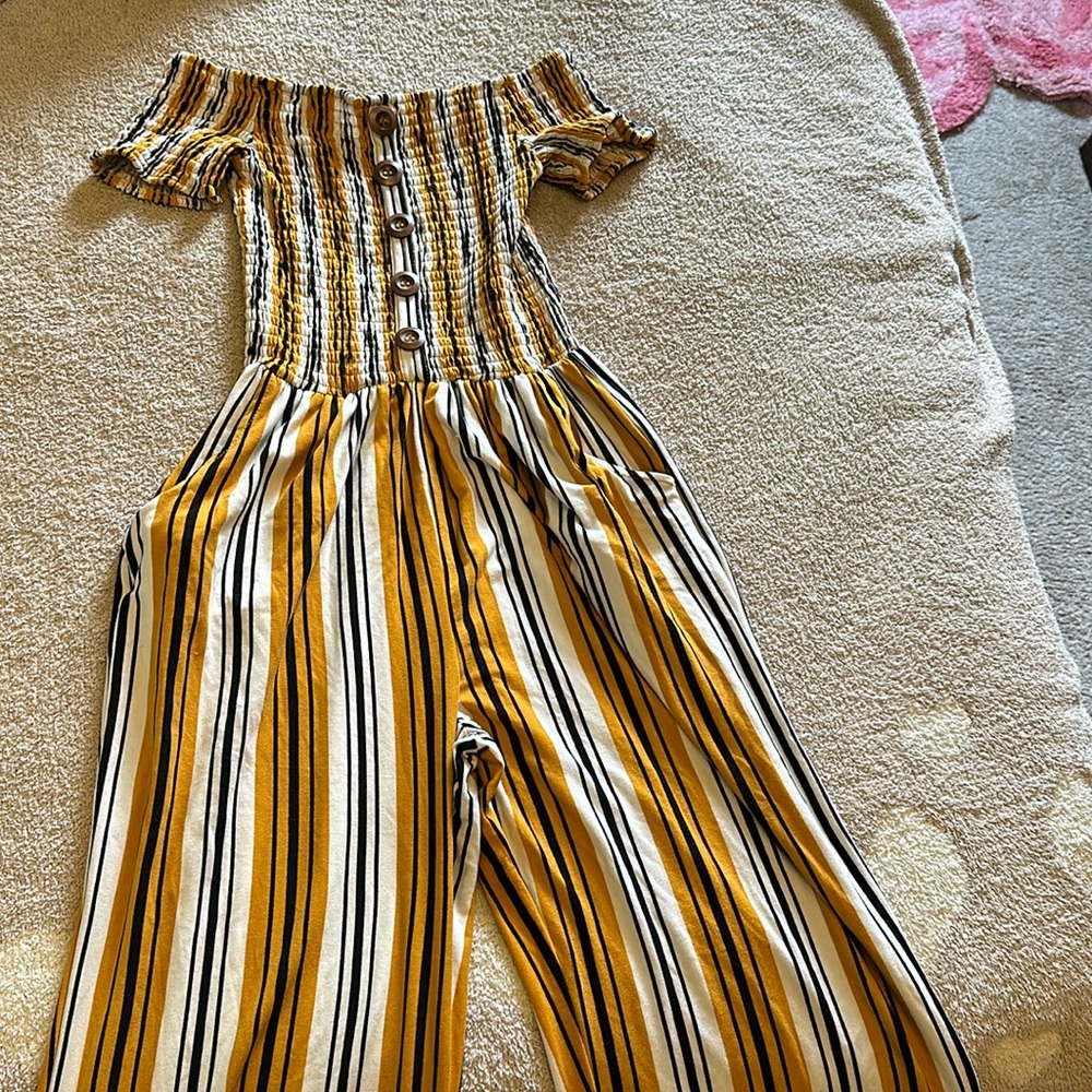 Striped jumpsuit